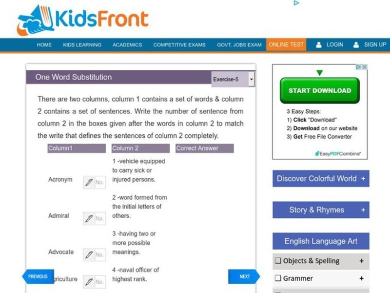 One Word Substitution Interactive