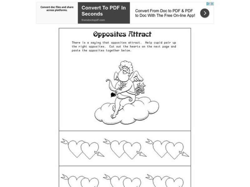 Opposites Attract Worksheet