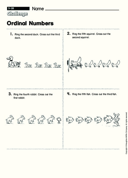 Ordinal Numbers Interactive