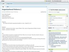 Organizational Patterns Lesson Plan