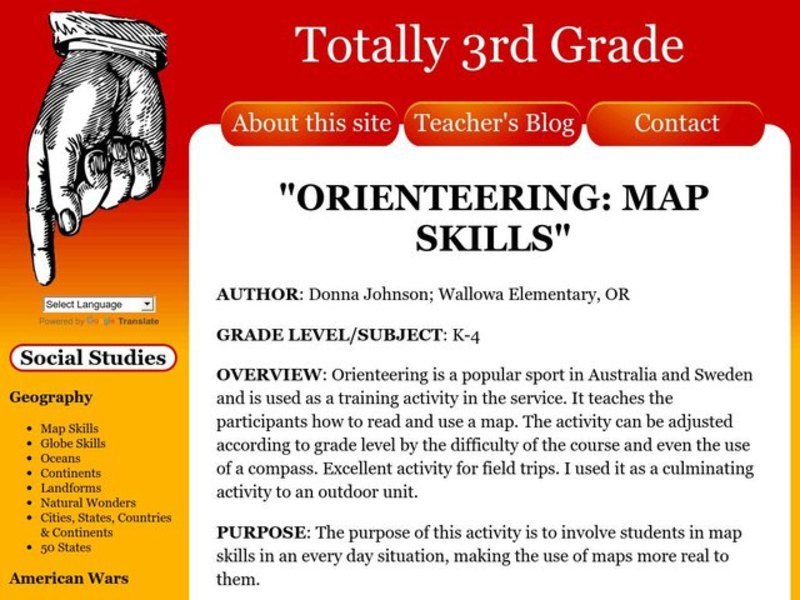 Orienteering: Map Skills Lesson Plan