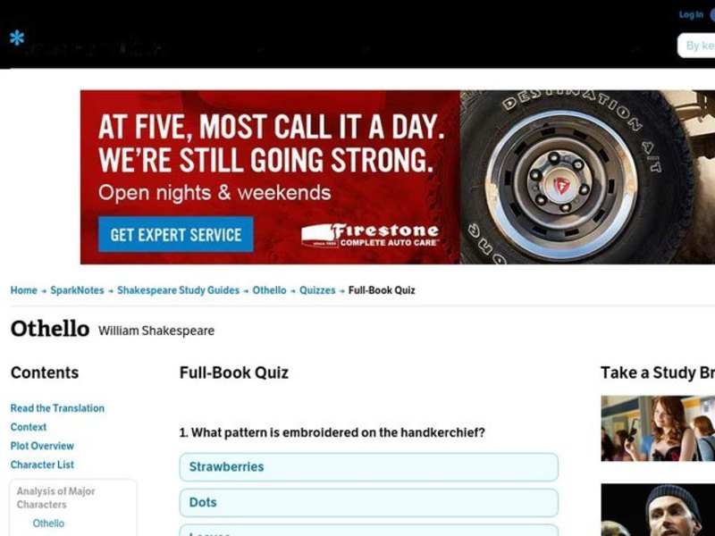 Othello Quiz Interactive