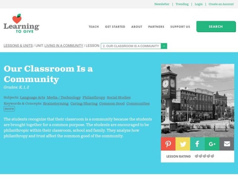 Our Classroom Is a Community Lesson Plan