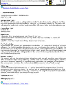 I Live in Arlington Lesson Plan