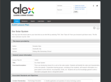 Our Solar System Lesson Plan