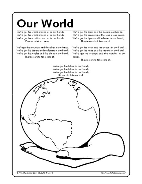 Our World Worksheet