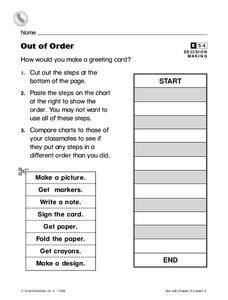 Out of Order Worksheet