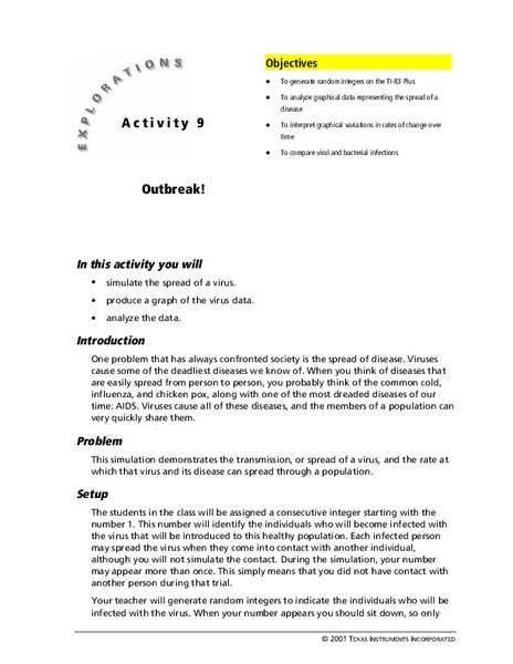 Outbreak! Lesson Plan