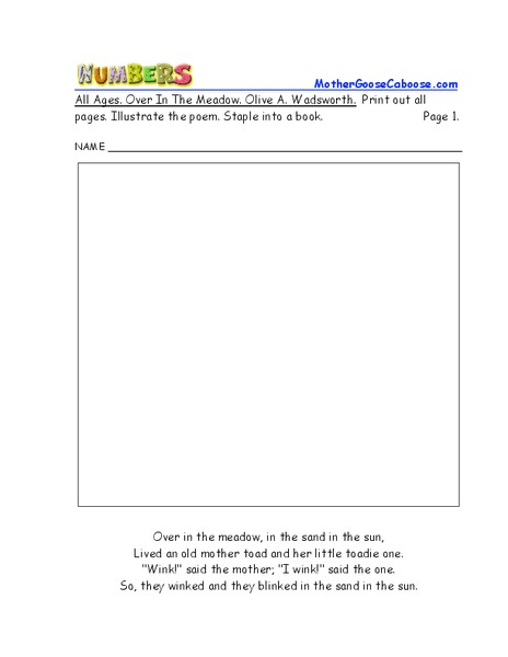 Over in the Meadow Worksheet