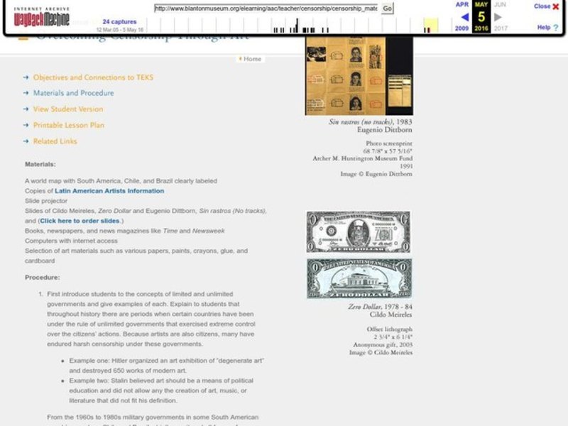 Overcoming Censorship Through Art Lesson Plan