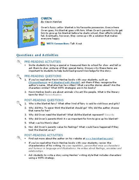 Owen Lesson Plan