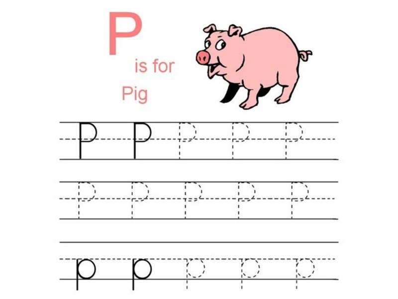 P IS FOR PIG Worksheet