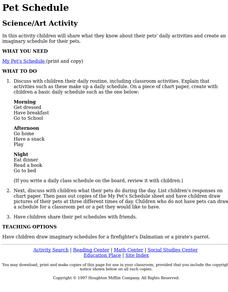 Pet Schedule Lesson Plan