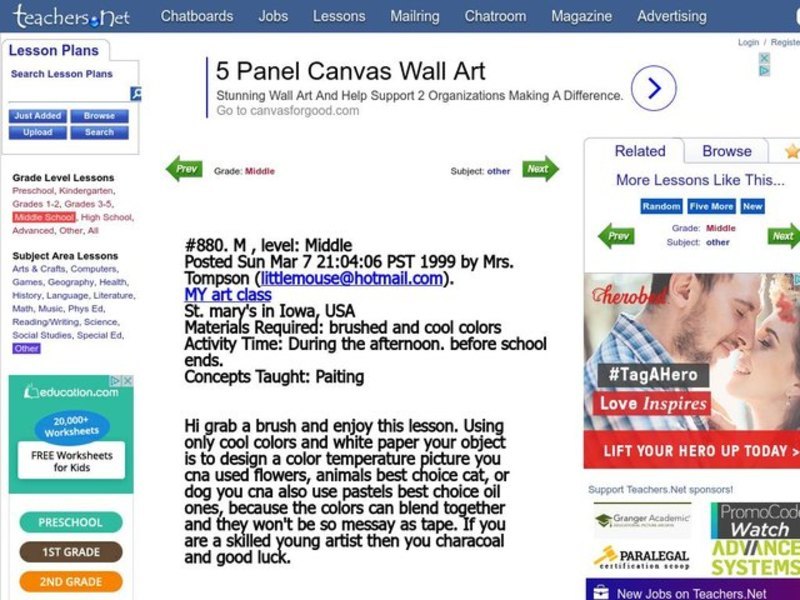 Painting Lesson Plan