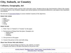 City, Suburb, or Country Lesson Plan