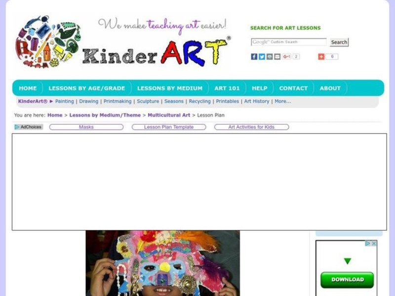Paper Mache Masks Lesson Plan