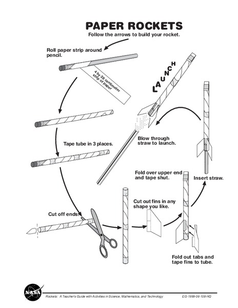 Paper Rockets Activity