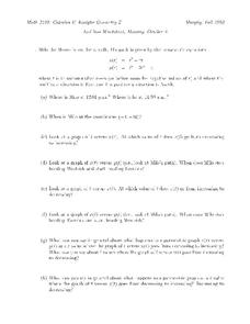 Parametric Equations Worksheet