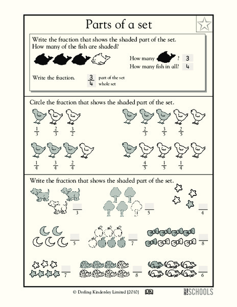 Parts of a Set Worksheet