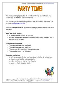 Party Time! Worksheet