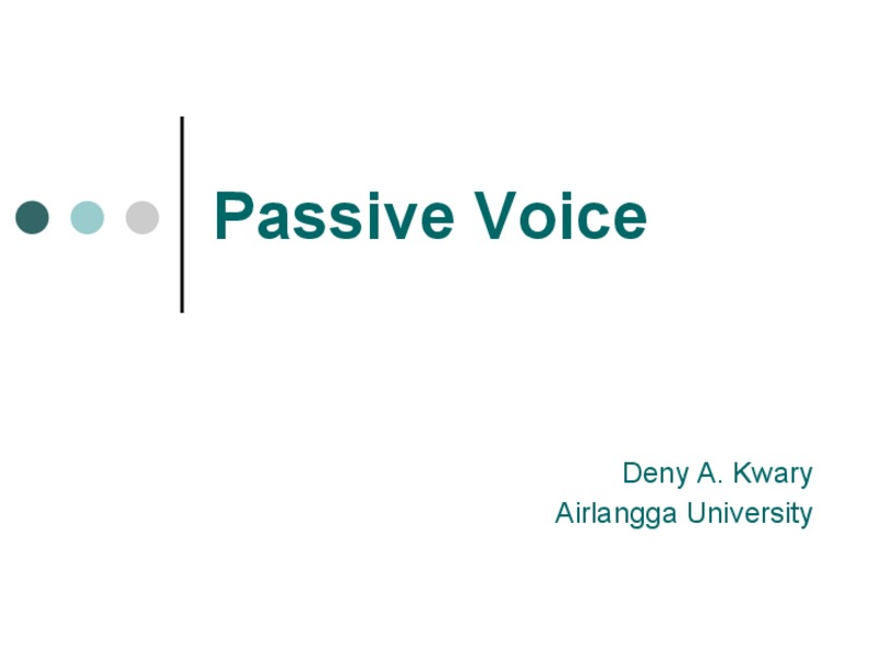Passive Voice PPT