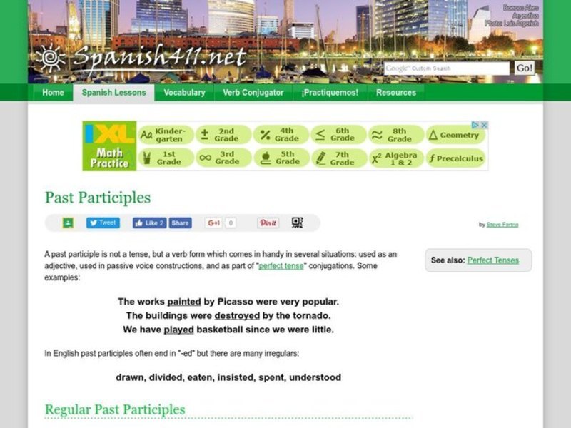 Past Participles Handout