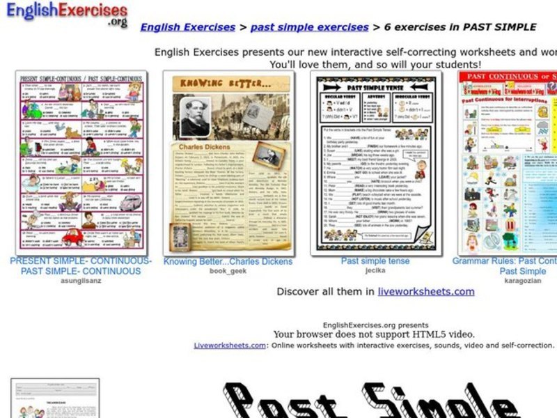 Past Simple Interactive