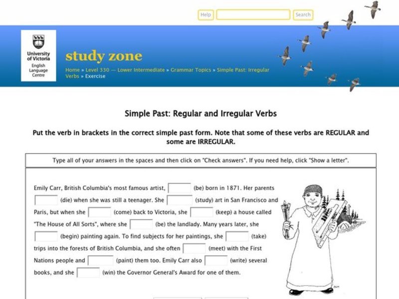 Past Simple or Past Continuous Interactive