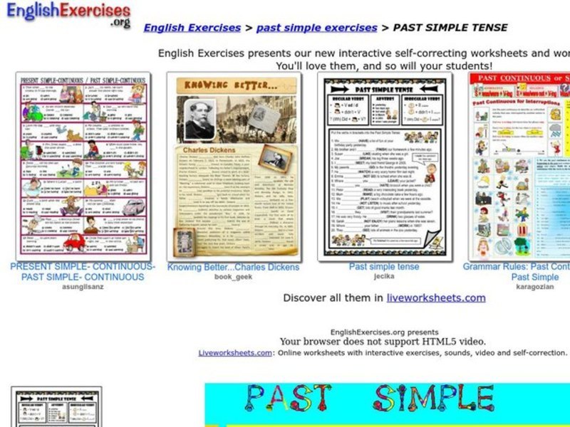 Past Simple Interactive