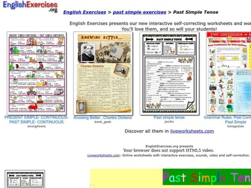 Past Simple Tense Worksheet