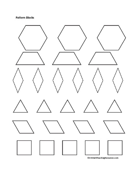 Pattern Blocks Printables