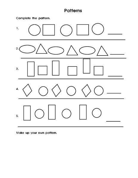 Patterns Lesson Plan