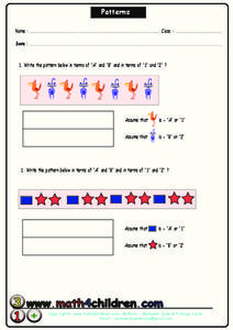 Patterns Worksheet