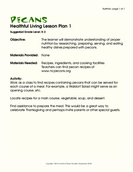 Pecans Lesson Plan