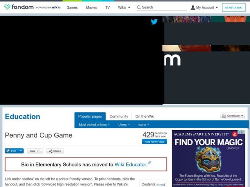 Penny and Cup Game Lesson Plan