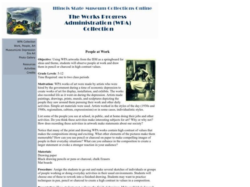 People at Work Lesson Plan