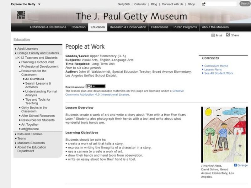 People at Work Lesson Plan