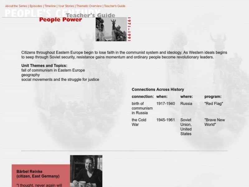 People Power Lesson Plan