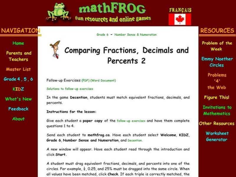 Percents Lesson Plan