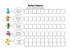 Perfect Patterns Worksheet