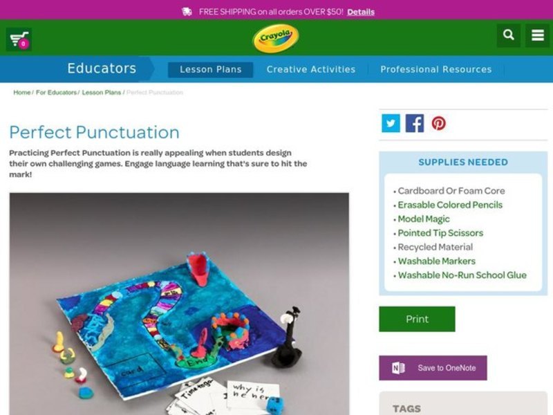 Perfect Punctuation Lesson Plan