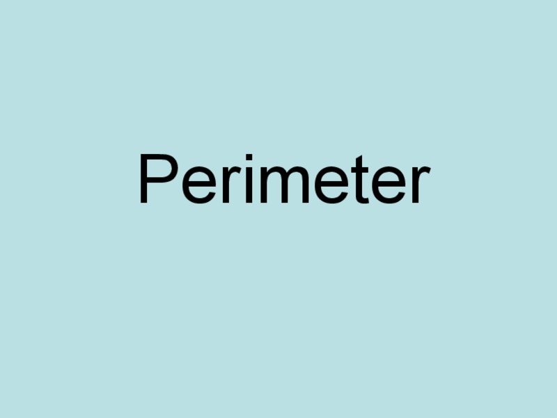 Perimeter PPT