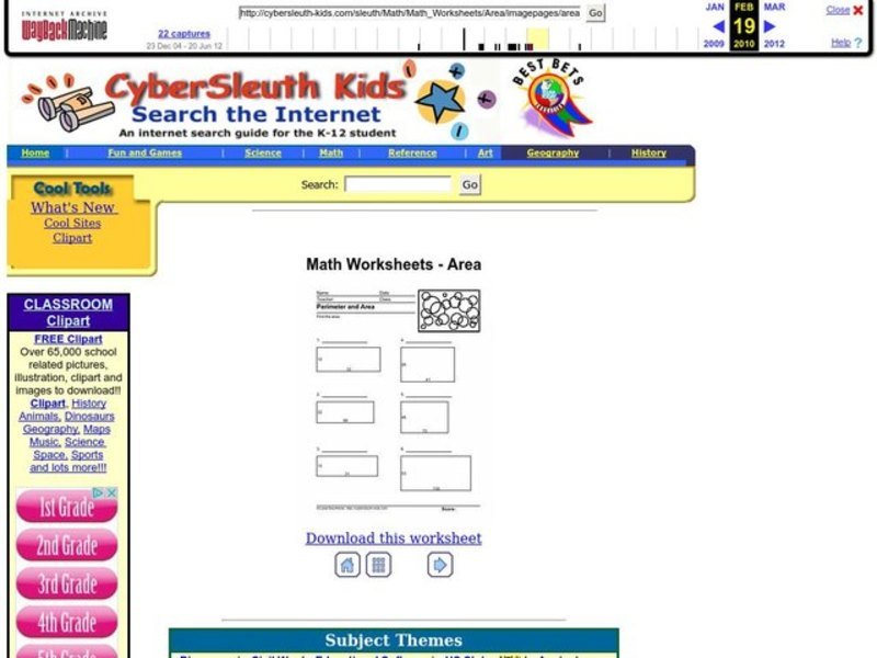 Perimeter and Area Lesson Plan