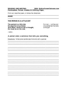 Period Worksheet