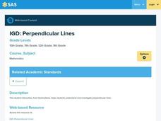 Perpendicular Lines Lesson Plan