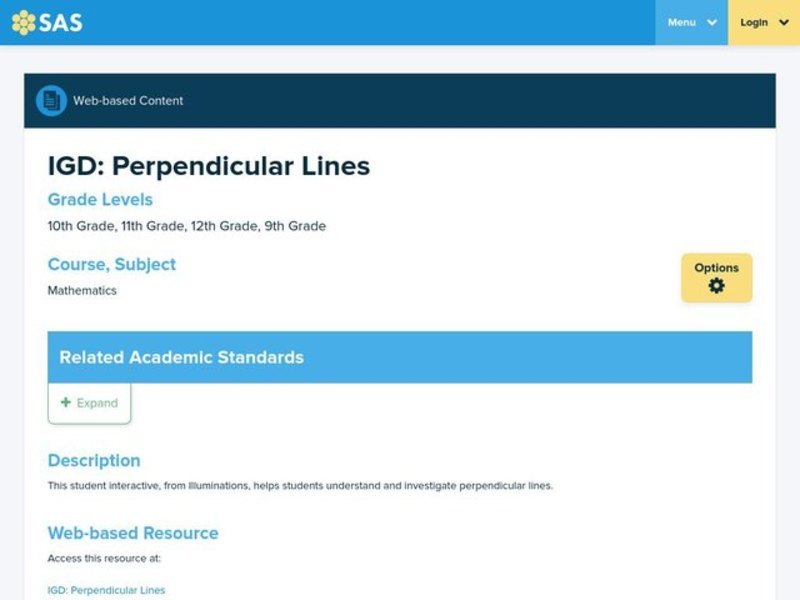 Perpendicular Lines Lesson Plan