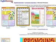 Personal Pronouns Interactive