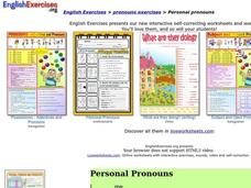 Personal Pronouns Interactive