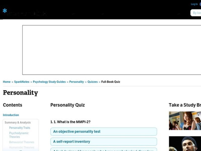 Personality Worksheet