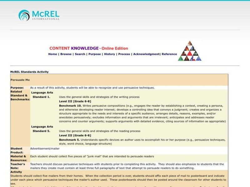 Persuade Me Lesson Plan